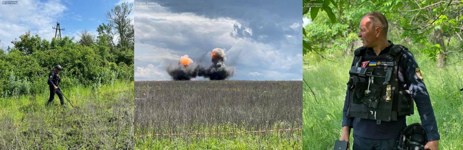 Небезпечна робота: у ДСНС показали, як піротехніки з Одещини розміновують Донеччину, - ФОТО 