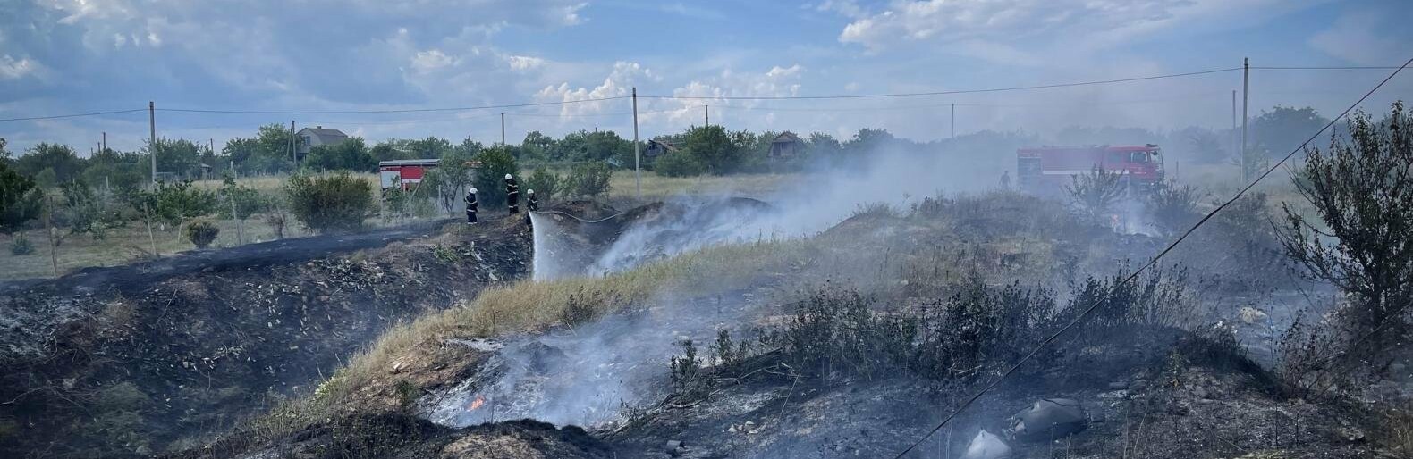 В Одеській області згоріло 10000 квадратних метрів сухої трави