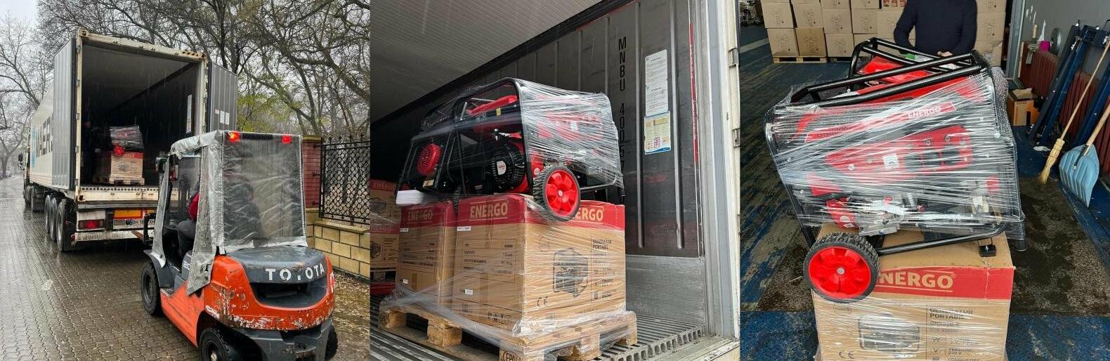 З міста-побратима Констанца до Одеси прибули 50 генераторів, - ФОТО 