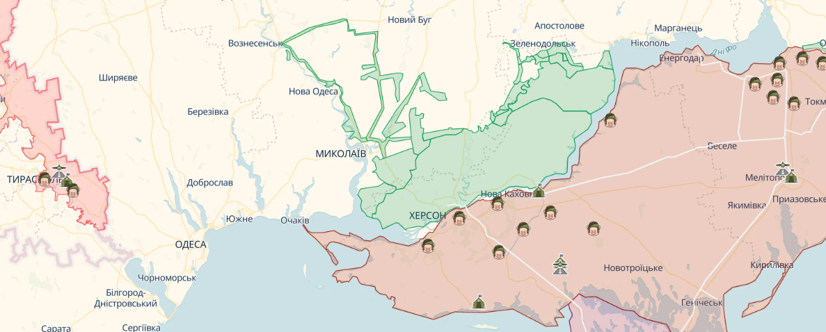 Є загиблі та поранені цивільні: оперативна обстановка на півдні України 