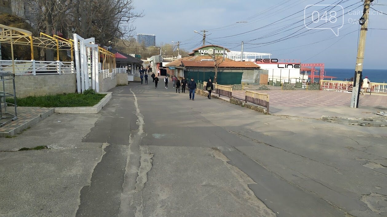 Корреспондент 048.ua Александр Жирносенко., Аркадия во время карантина. Аркадия во время карантина.