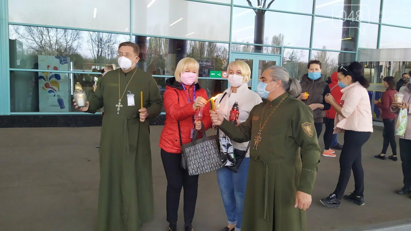 Благодатный огонь в Одессе.