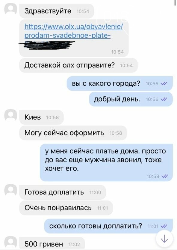 Новая схема мошенников на OLX: жительницу Одессы пытались о..., фото-1 Новая схема мошенников на OLX: жительницу Одессы пытались обмануть, - ФОТО, фото-1