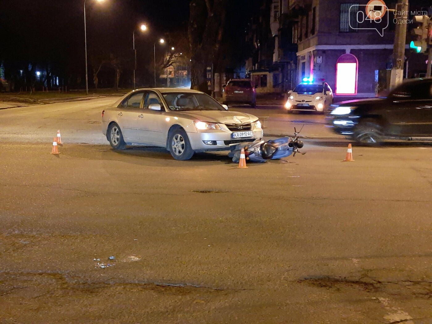 В Одессе на проспекте Шевченко произошло ДТП между легковушкой и мопедом, - ФОТО, фото-5
