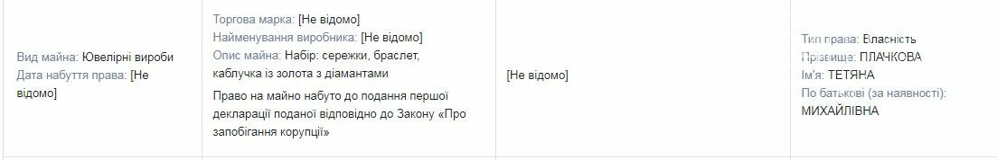 Декларация Плачковой: сколько зарабатывает народный депутат Украины из Одессы, фото-2
