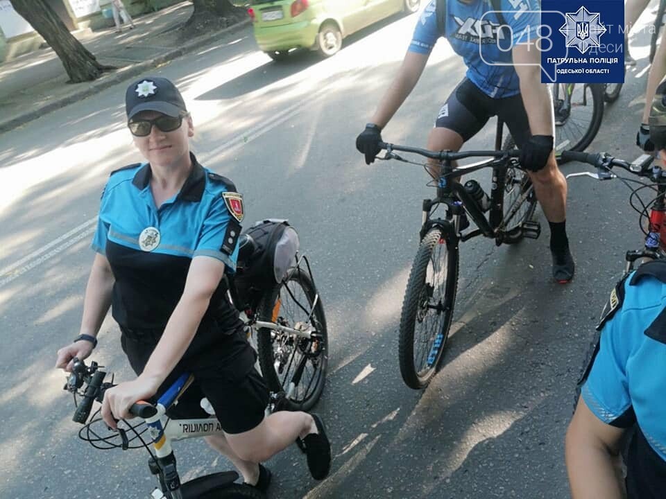 Велопатрульные вместе с одесситами проехали 23 километра по улицам города, - ФОТО, фото-6
