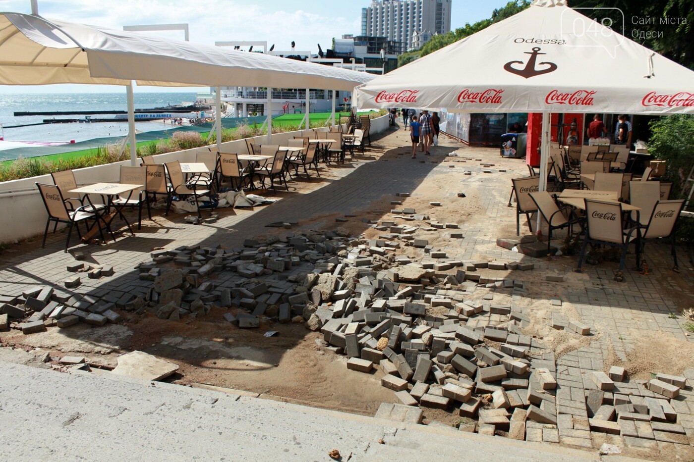 Часть одесской Аркадии буквально смыло в море, - ФОТО, ВИДЕО , фото-39
