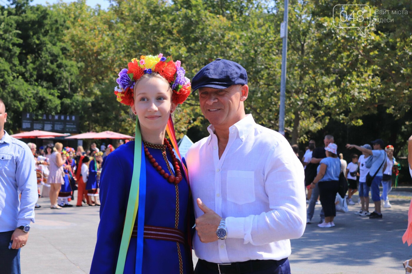 Труханова и Гриневецкого встречали с оркестром и караваем: День Независимости в Одессе, - ФОТО, фото-8