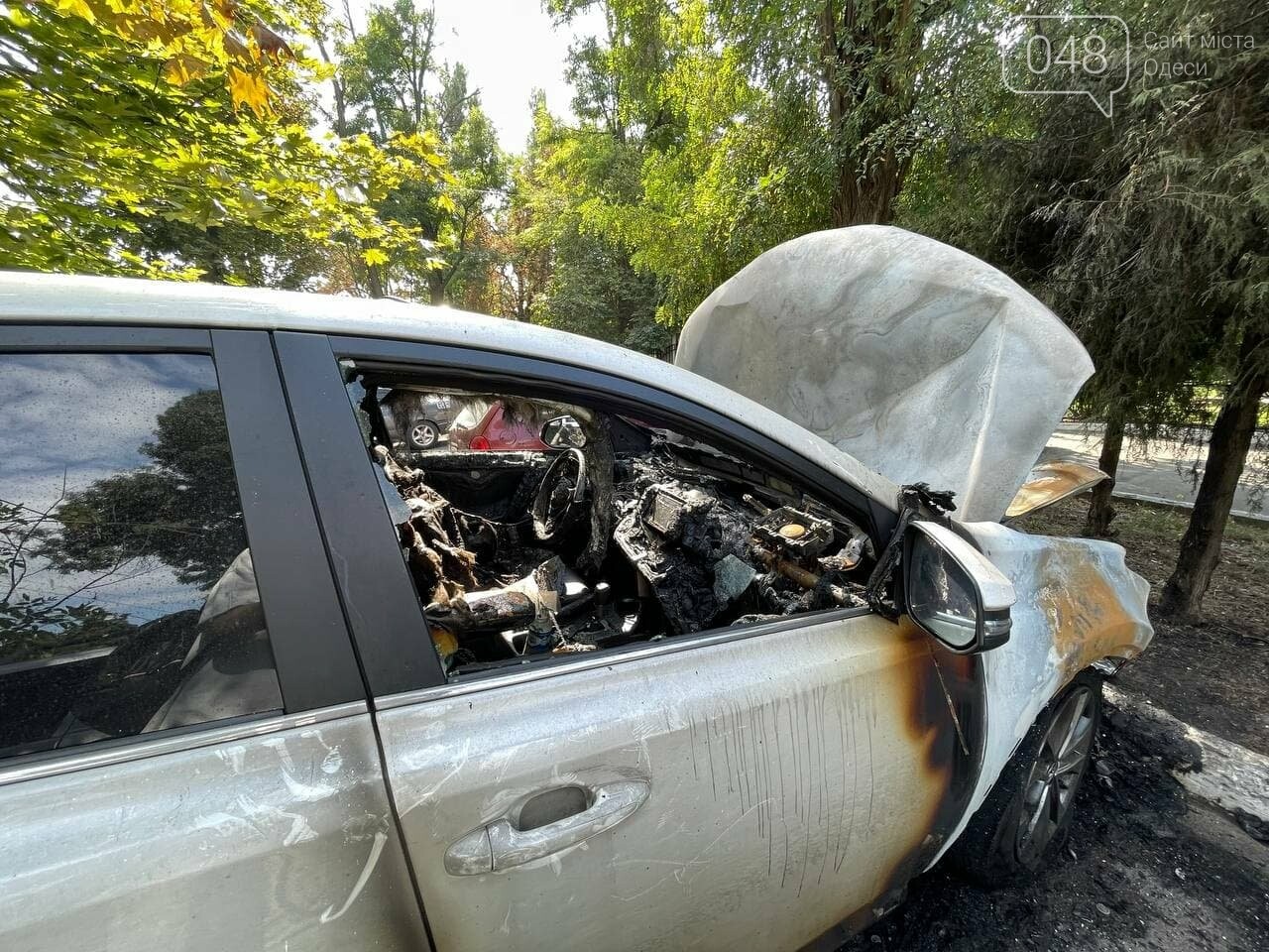 В Одессе ночью на Французском бульваре сгорела Toyota, - ФОТО, ВИДЕО , фото-3