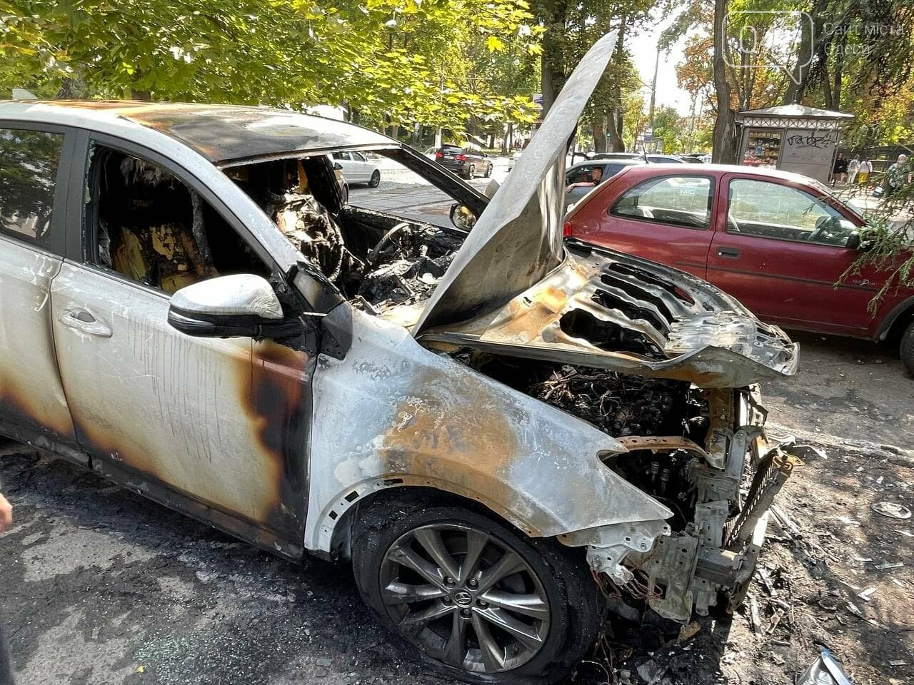 В Одессе ночью на Французском бульваре сгорела Toyota, - ФОТО, ВИДЕО , фото-6