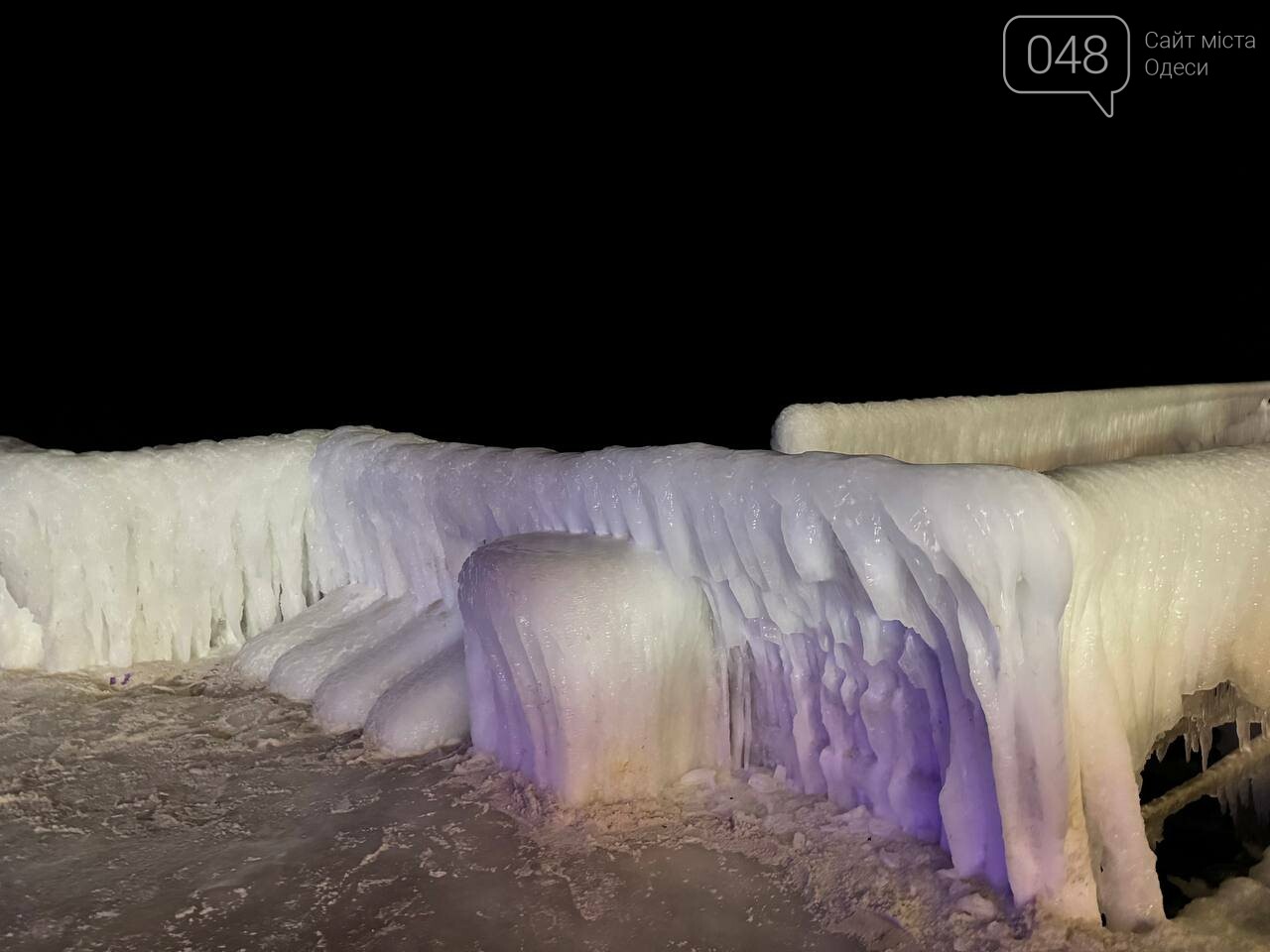 Замерше море в Одесі