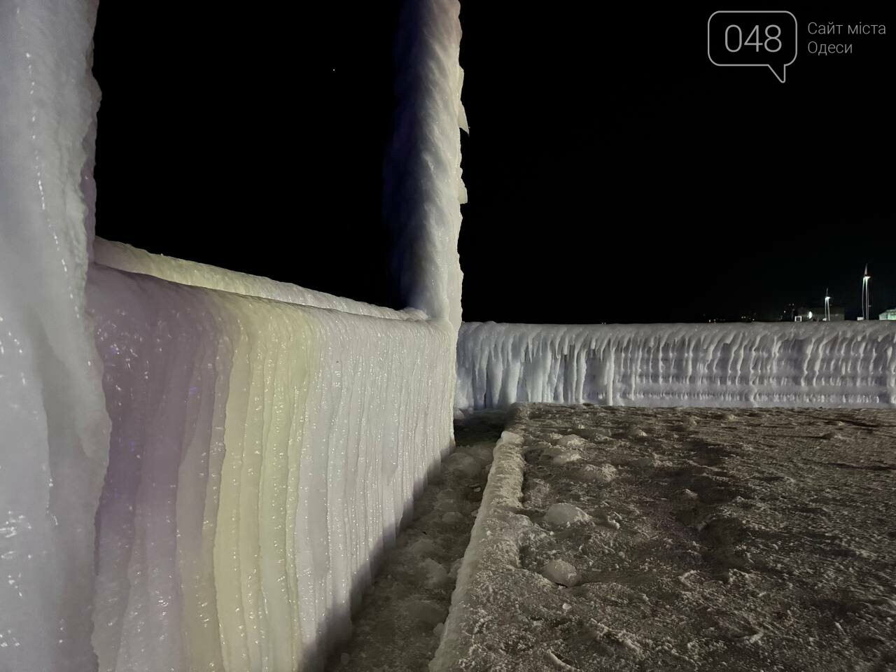 Замерше море в Одесі