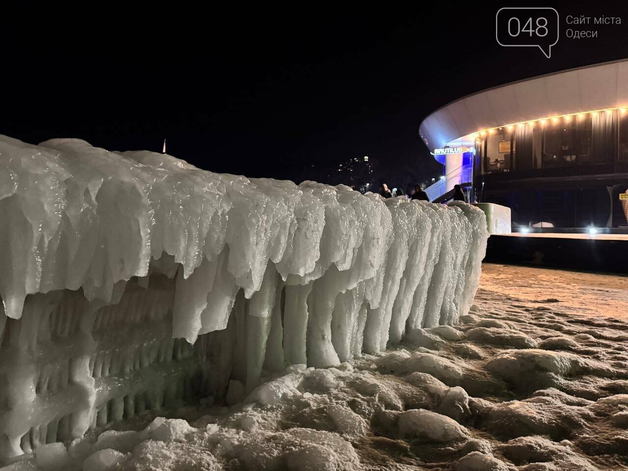Замерше море в Одесі
