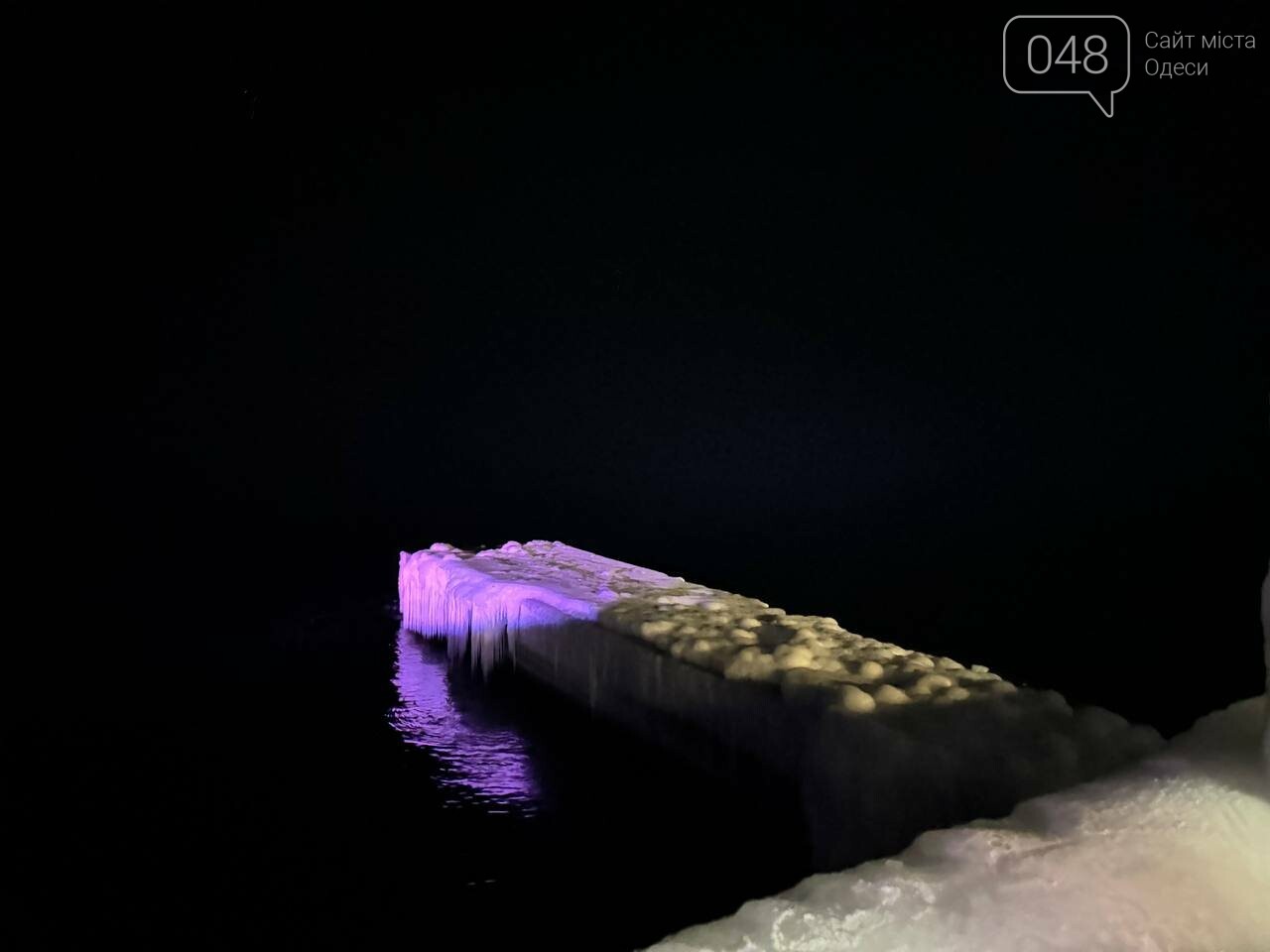 Замерше море в Одесі