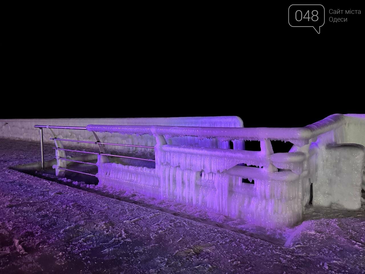 Замерше море в Одесі