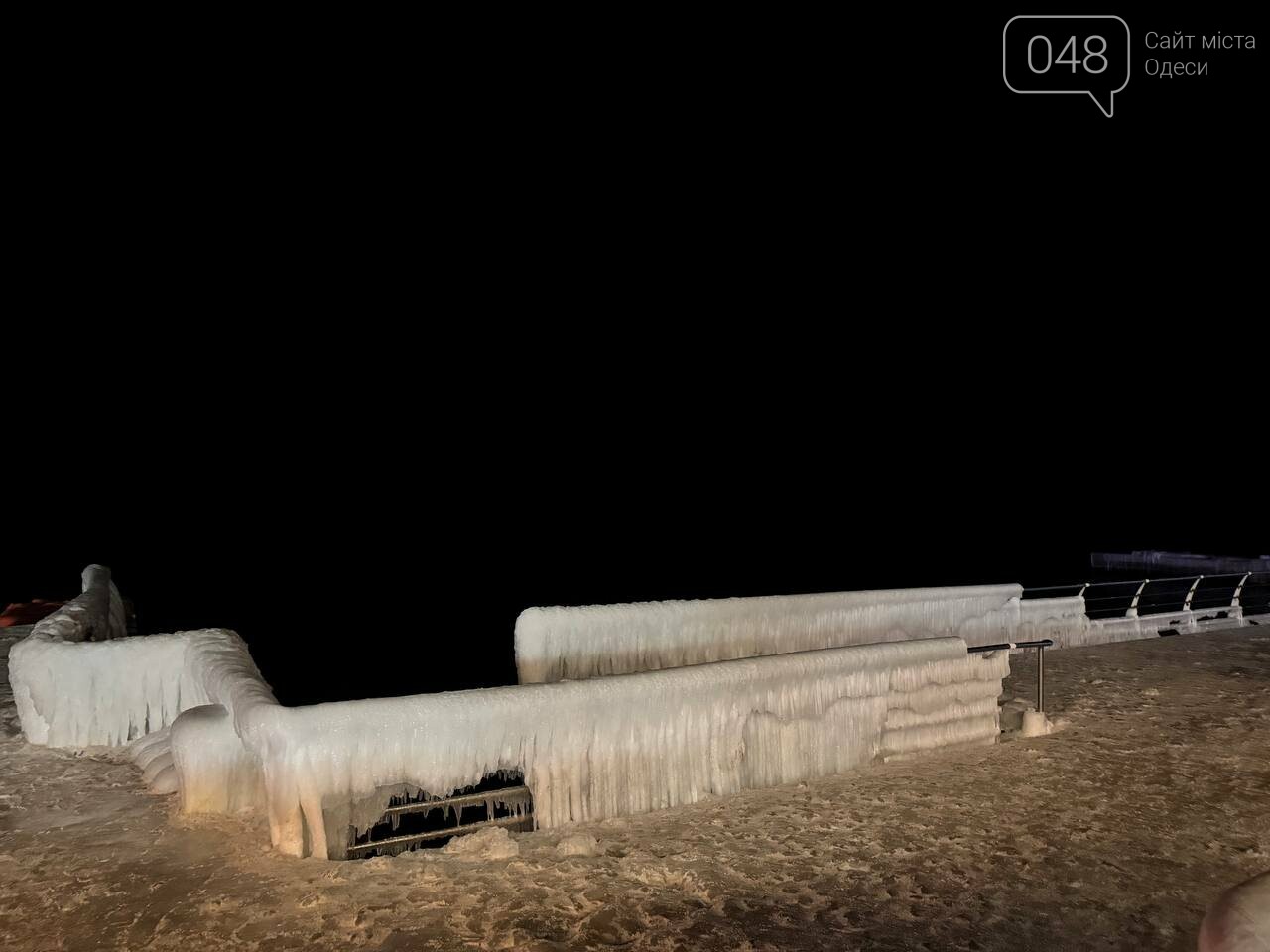 Замерше море в Одесі