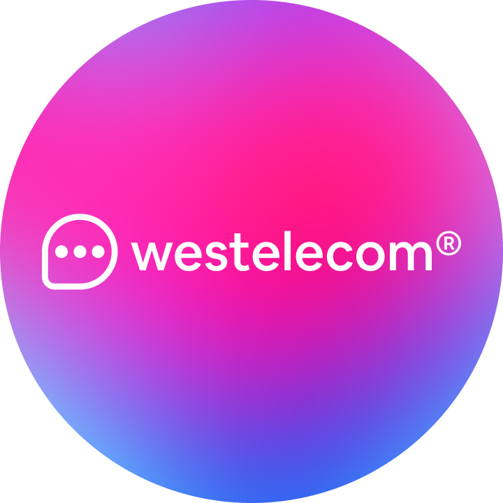 Логотип - WESTELECOM | ІНТЕРНЕТ ТА ТЕЛЕКОМУНІКАЦІЇ