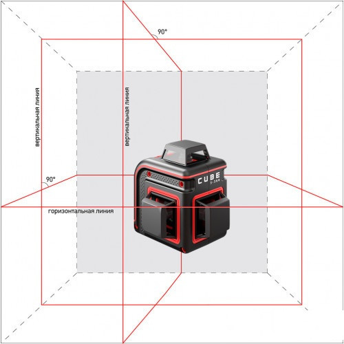 Уровень лазерный ADA CUBE 3-360 BASIC EDITION А00559 - Изображение 8
