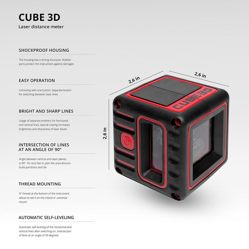 Лазерный уровень ADA CUBE 3D ULTIMATE EDITION А00385 - Изображение 9