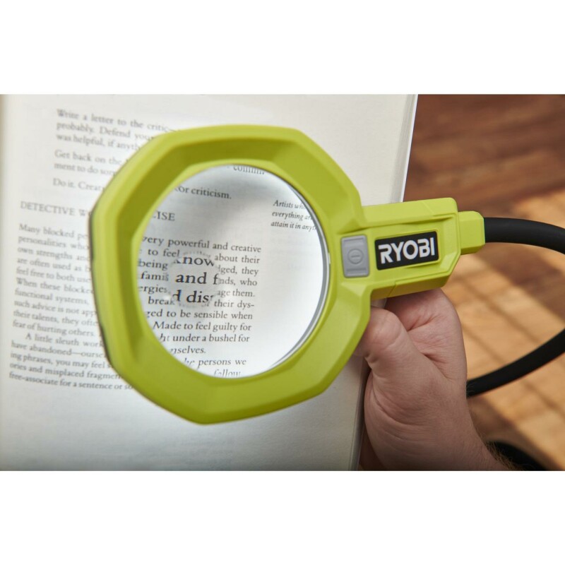 Аккумуляторный фонарь с увеличительной линзой RYOBI RML18-0 ONE+ - Изображение 8