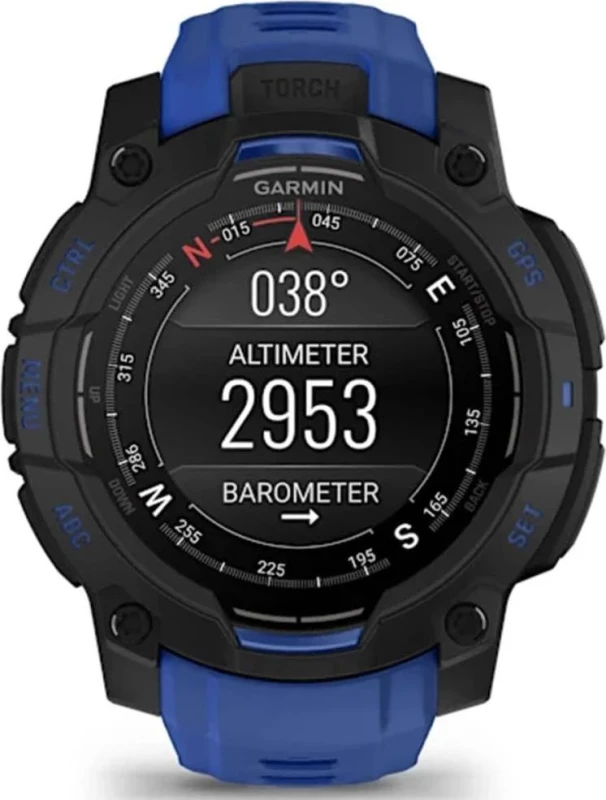 Garmin Instinct 3 45mm AMOLED Black with Blue Band (010-02936-03/43) - Изображение 8