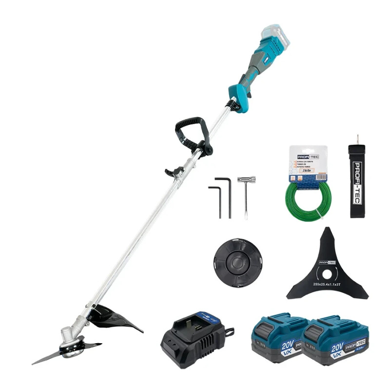 Аккумуляторная коса PROFI-TEC PGT9520 SET224VX POWERLine (2×PT2040VX (4.0 Ач), зарядное устройство) - Изображение 8