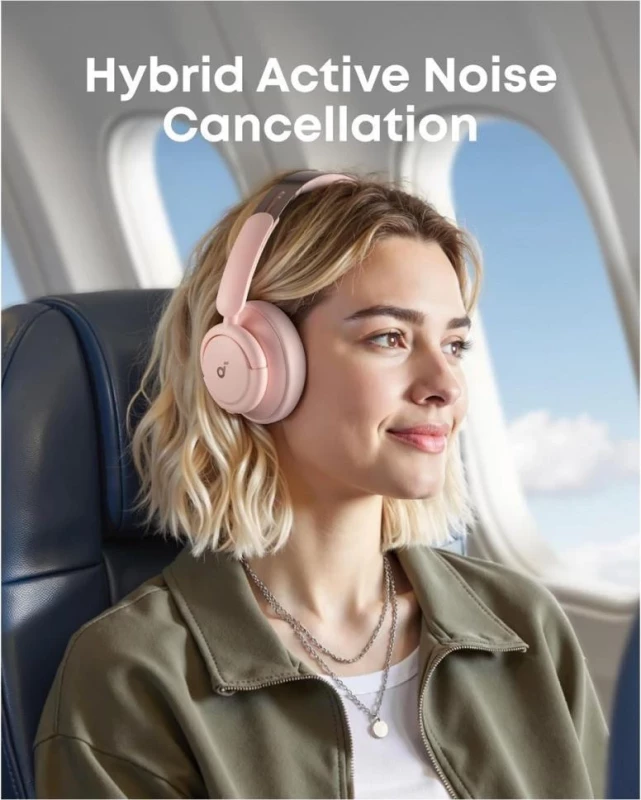 Наушники с микрофоном Anker SoundCore Life Q30 v2 Sakura Pink (A3028353) - Изображение 4