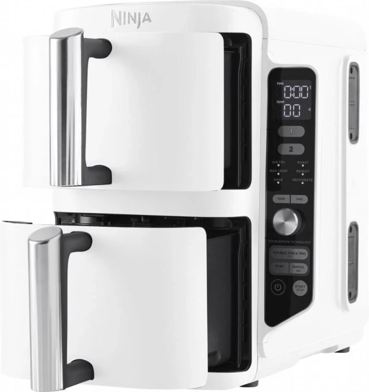 Мультипечь NINJA Double Stack XL 2-Level Air Fryer 9.5L (SL400EUWH) - Изображение 3