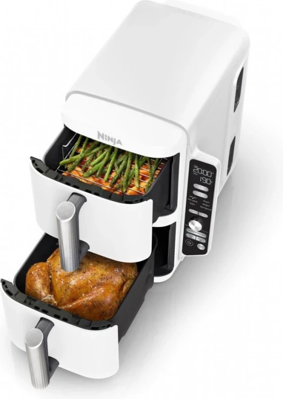 Мультипечь NINJA Double Stack XL 2-Level Air Fryer 9.5L (SL400EUWH) - Изображение 5