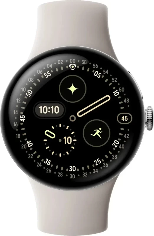 Смарт-часы Google Pixel Watch 4 41mm Wi-Fi Polished Silver Aluminum case / Porcelain Active Band - Зображення 1