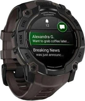 Смарт-часы Garmin Instinct 3 50mm AMOLED Black with Charcoal Band (010-03020-00) - Зображення 1