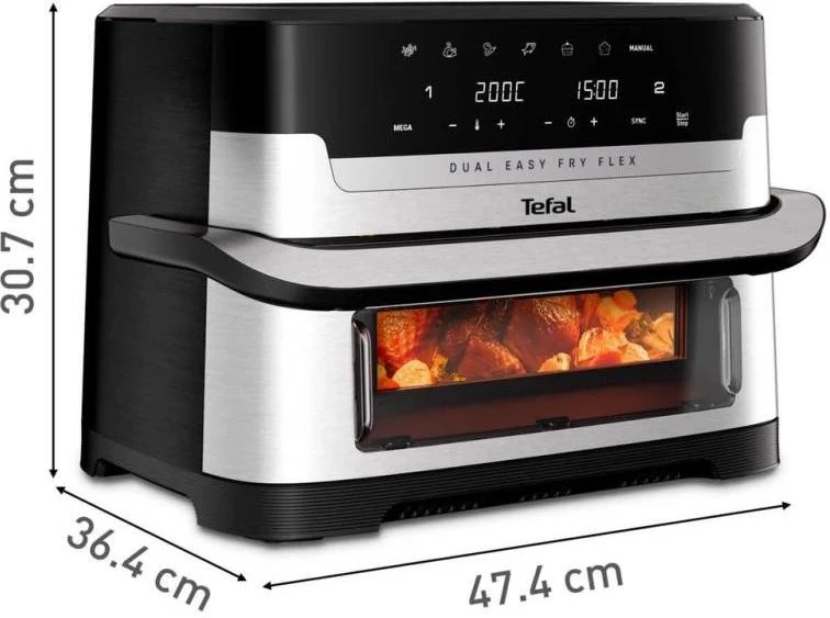 Мультипечь Tefal Dual Easy Fry Flex EY922DE0 - Изображение 3
