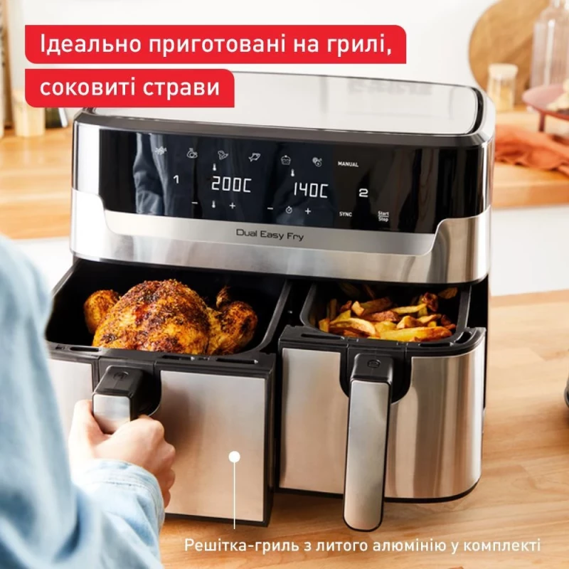 Tefal Dual Easy Fry & Grill Air Fryer EY905D10 - Изображение 1