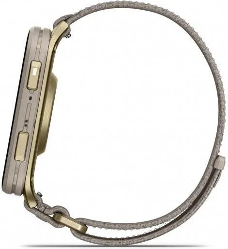 Garmin Venu X1 Soft Gold Titanium and French Grey Nylon (010-02980-33/08/09) - Изображение 1