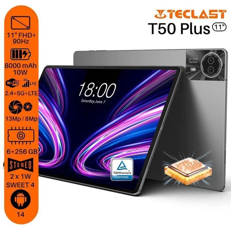 Teclast T50 Plus 6/256GB 4G Dual Sim Grey (G2A1/TL-112546) - Изображение 2