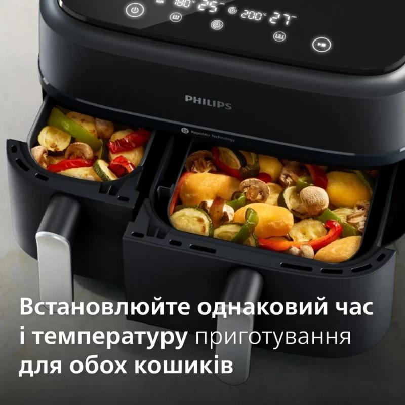 Мультипечь Philips Dual Airfryer 3000 Series NA351/00 - Изображение 7