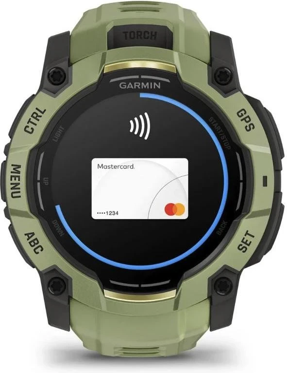 Смарт-часы Garmin Instinct 3 50mm AMOLED Green with Fern Green Band (010-03020-02) - Зображення 2