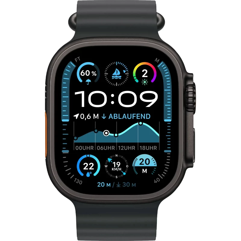Apple Ocean Band Black - Black Titanium Finish для Apple Watch 44/45/46/49mm (MYPD3) - Изображение 1