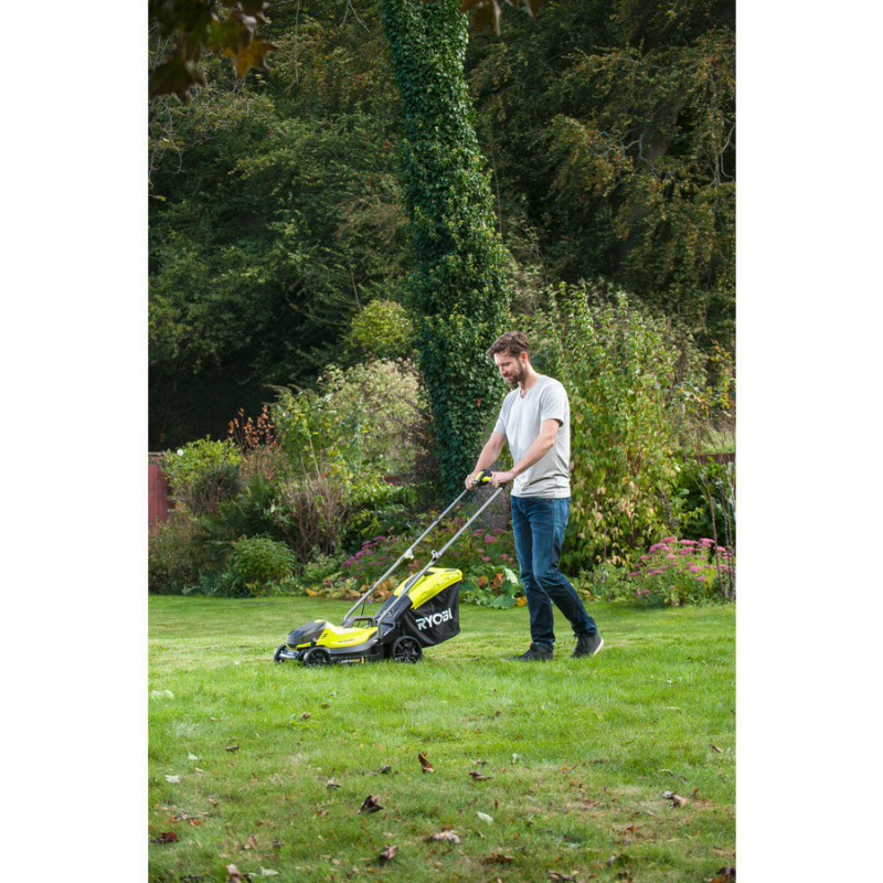 Аккумуляторная газонокосилка RYOBI OLM1833B ONE+18V  ширина скашивания 33 см - Изображение 7