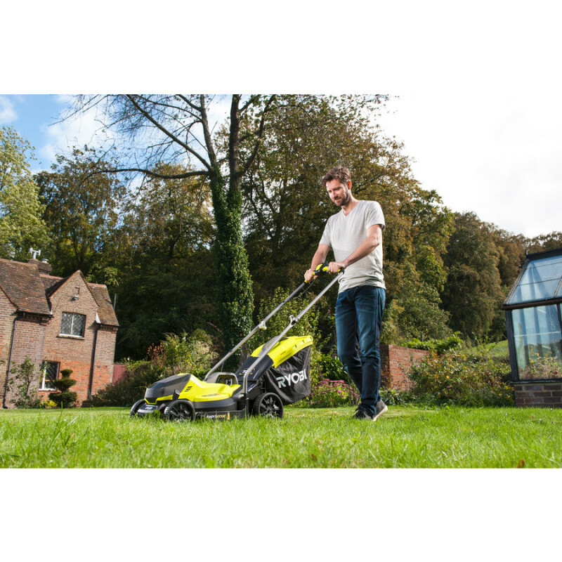 Аккумуляторная газонокосилка RYOBI OLM1833B ONE+18V  ширина скашивания 33 см - Изображение 4