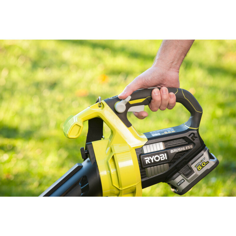 Аккумуляторный бесщеточный садовый пылесос-воздуходувка RYOBI OBV18 ONE+ 18v - Изображение 5