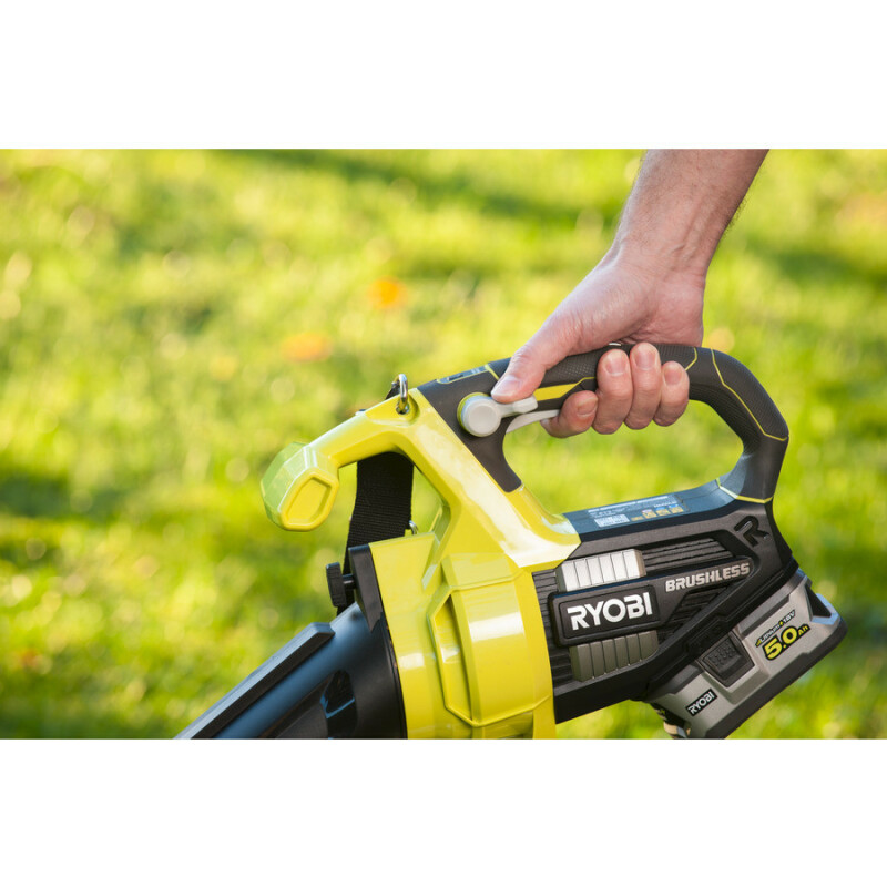 Аккумуляторный бесщеточный садовый пылесос-воздуходувка RYOBI OBV18 ONE+ 18v - Изображение 6
