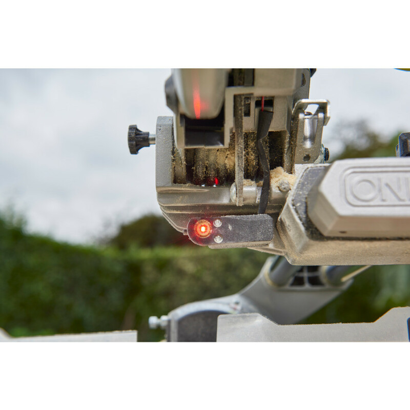 Аккумуляторная торцовочая пила с протяжкой RYOBI R18MS216-0 ONE+ 18V - Зображення 7