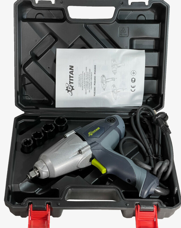 Гайковерт электрический TITAN PUG300  450 Вт 300 Нм - Зображення 1