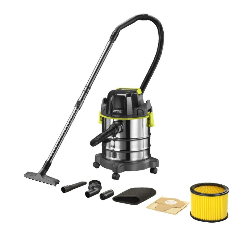 Аккумуляторный пылесос для сухого и влажного мусора RYOBI R18WDV-0 ONE+ 18v - Изображение 2