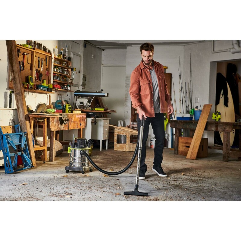 Аккумуляторный пылесос для сухого и влажного мусора RYOBI R18WDV-0 ONE+ 18v - Изображение 3