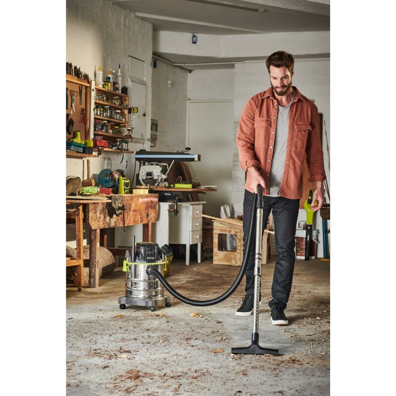 Аккумуляторный пылесос для сухого и влажного мусора RYOBI R18WDV-0 ONE+ 18v - Изображение 7