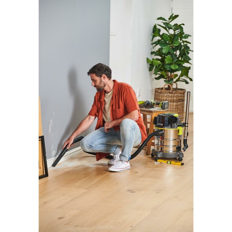 Аккумуляторный пылесос для сухого и влажного мусора RYOBI R18WDV-0 ONE+ 18v - Изображение 8