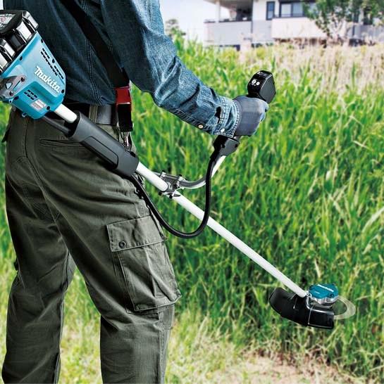 Безщеточная аккумуляторная коса Makita DUR365UZ 36v(без АКб) 18v+18v - Зображення 2