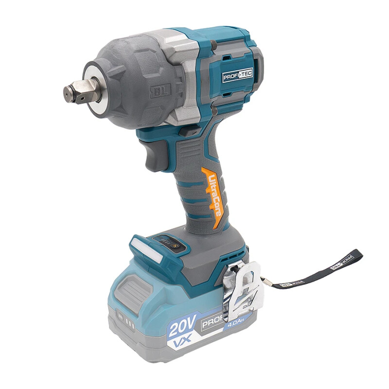 Аккумуляторный бесщеточный гайковерт PROFI-TEC PPTW11020 1100nm 1/2 (2×PT2040EP (4.0 Ач), зарядное устройство) - Зображення 4